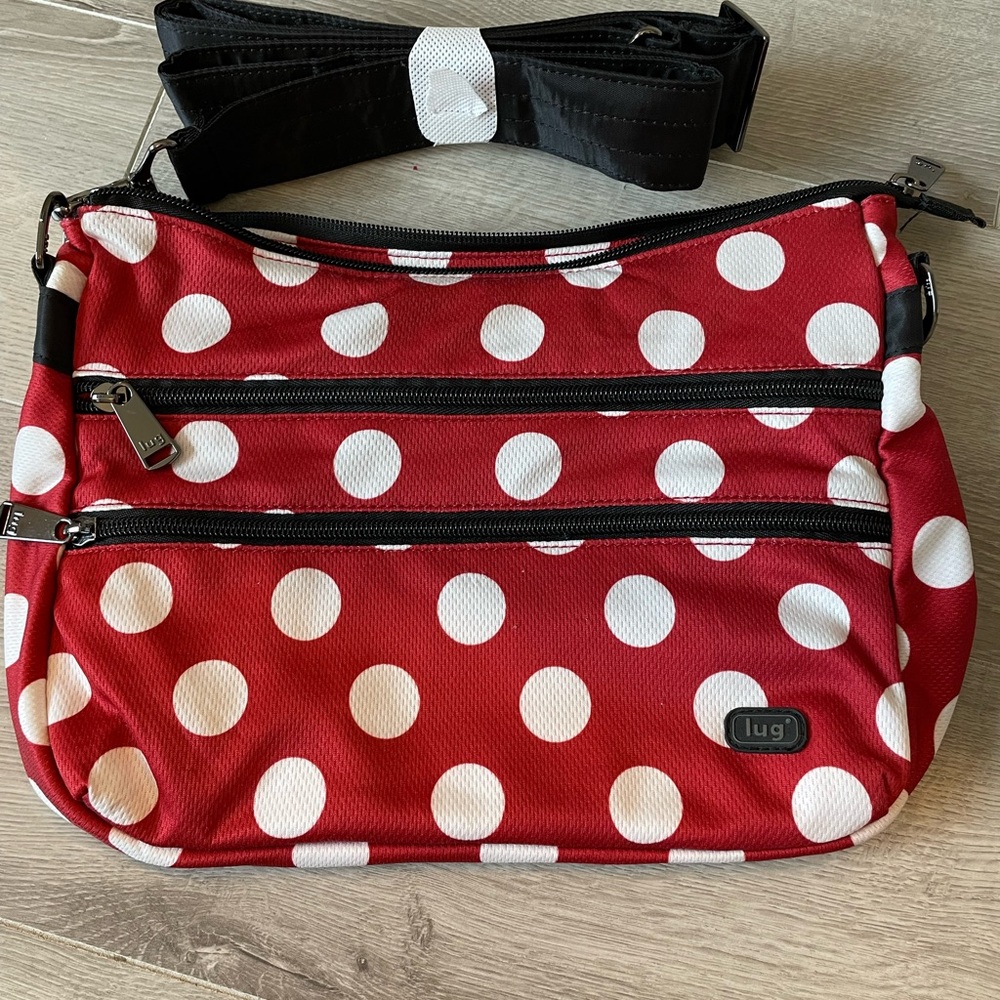 EUC Lug slider freestyle in crimson large dot
